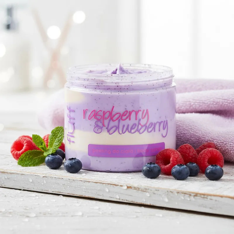 GOMMAGE CORPS FRUITÉ MYRTILLE & FRAMBOISE 160 ML - FLUFF